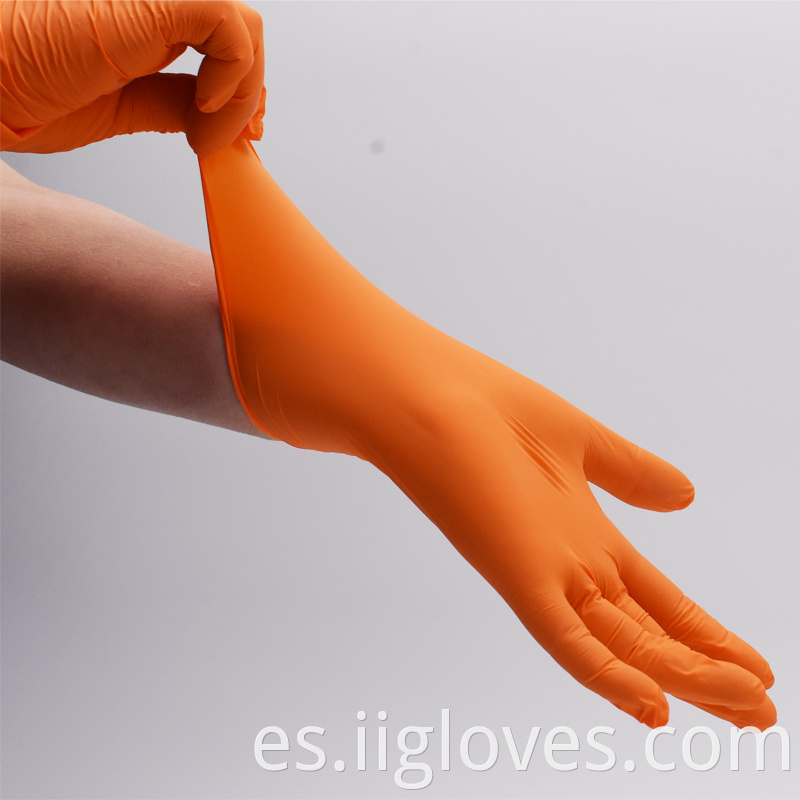 Examen médico Guantes de nitrilo desechables Cajas de guantes de nitrilo Polvo Guante de guantes de nitrilo de color rosa rosado libre